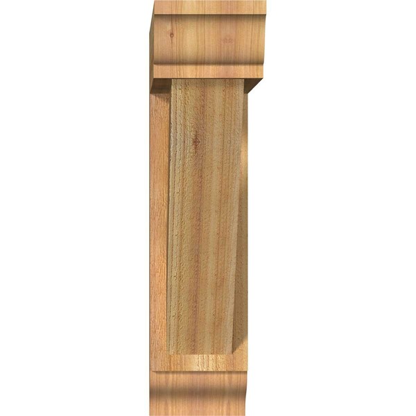 Traditional Traditional Rough Sawn Bracket W/ Offset Brace, Western Red Cedar, 6W X 24D X 24H